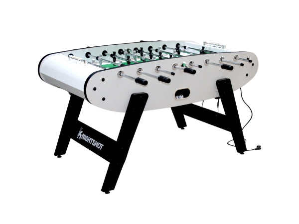 Foosball Table with Blue LED Light, Stylish & Durable Design