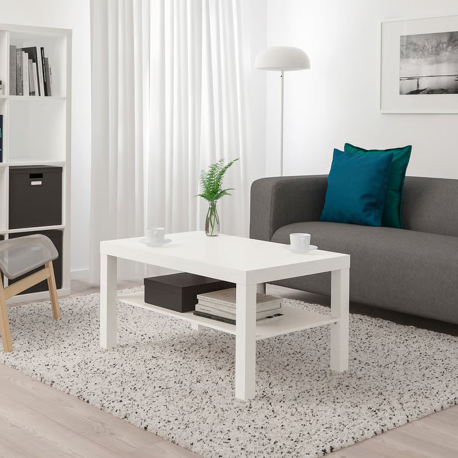 Coffee Table, White, 90×55 cm