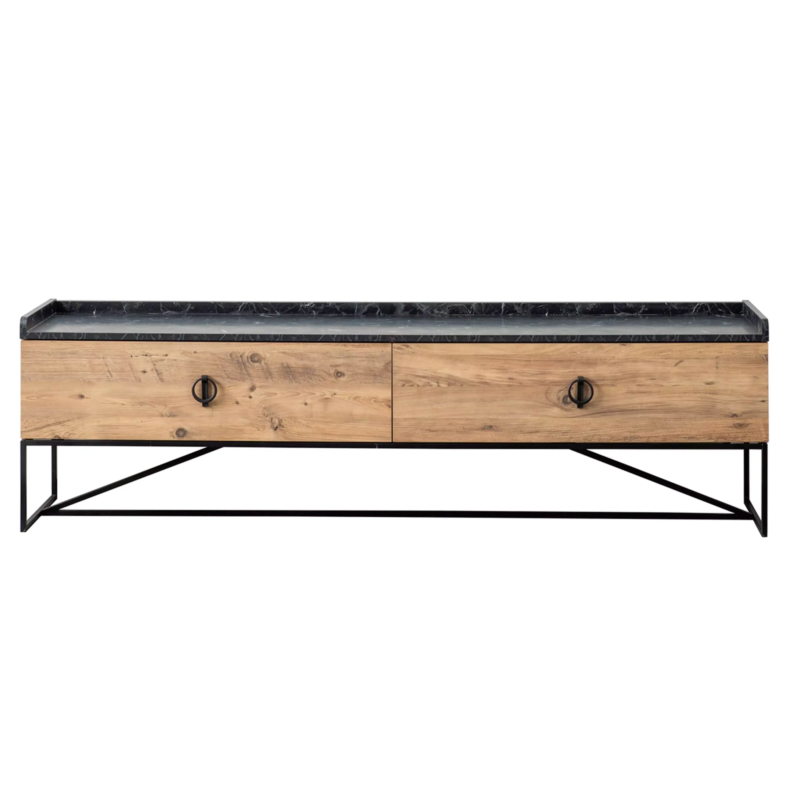 Loft TV Cabinet – Black Top