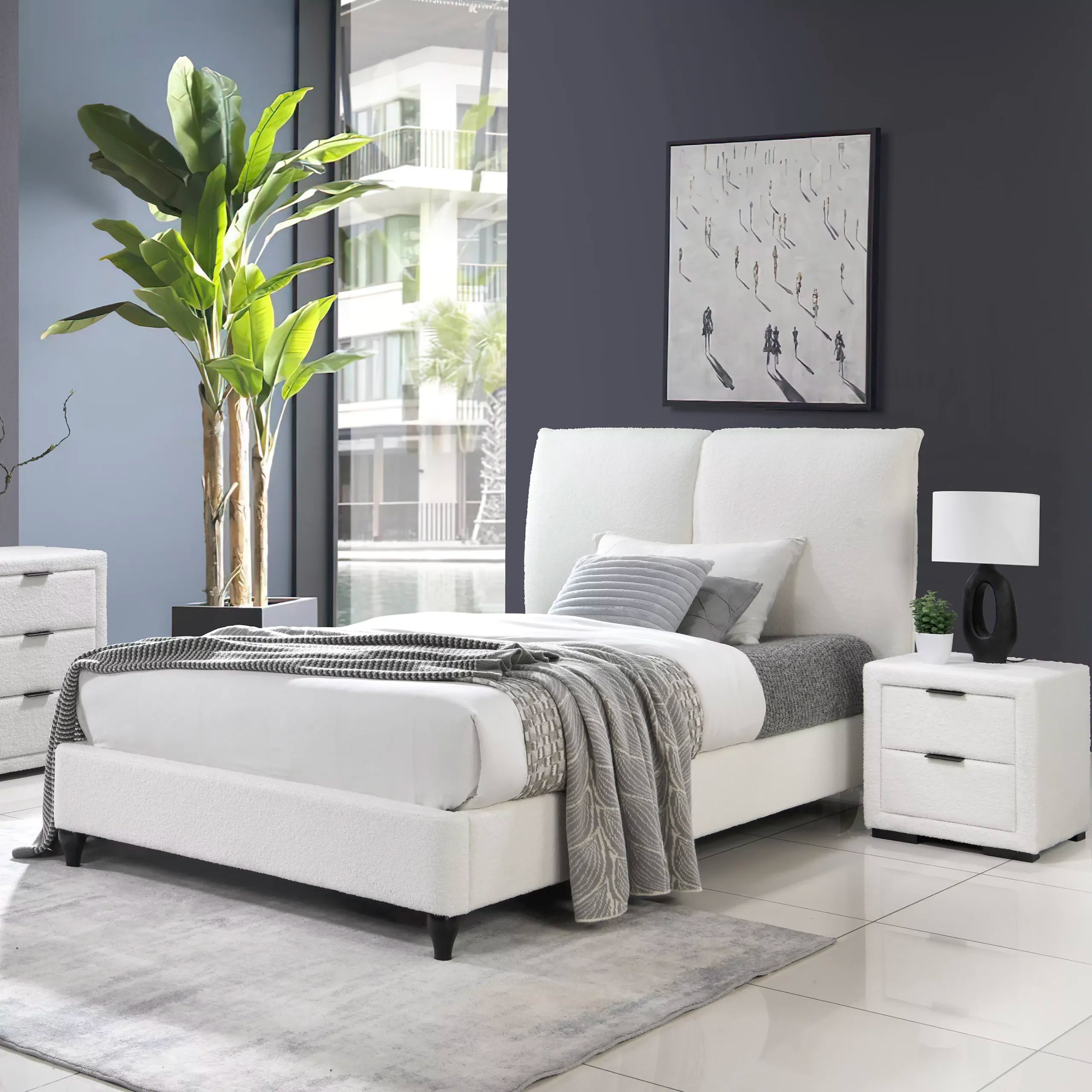 Malta Single Bed – Cream White