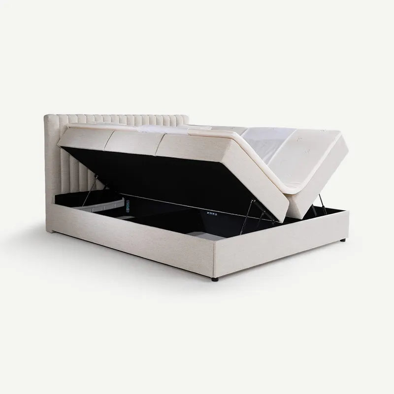 King Bed 180x200cm – Elegant Beige