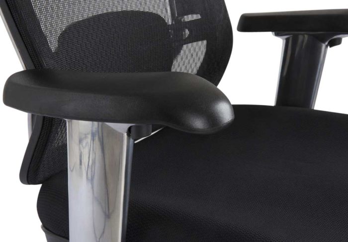 Medium Back Ergonomic Mesh Chair Black-GCC Home Center