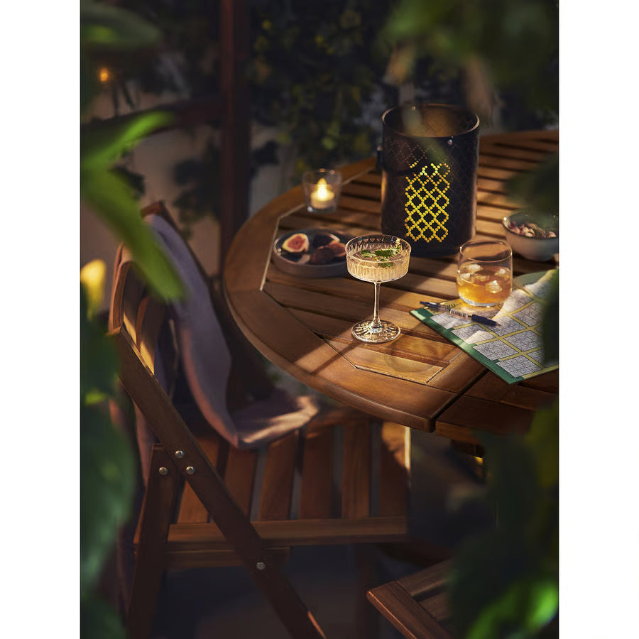 Outdoor Table, Light Brown Stained (130 cm)