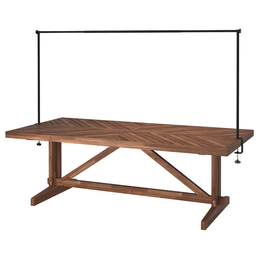 Large Outdoor Dining Table, Acacia, 220×100 cm