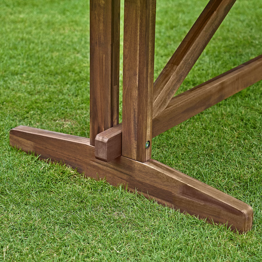 Large Outdoor Dining Table, Acacia, 220×100 cm