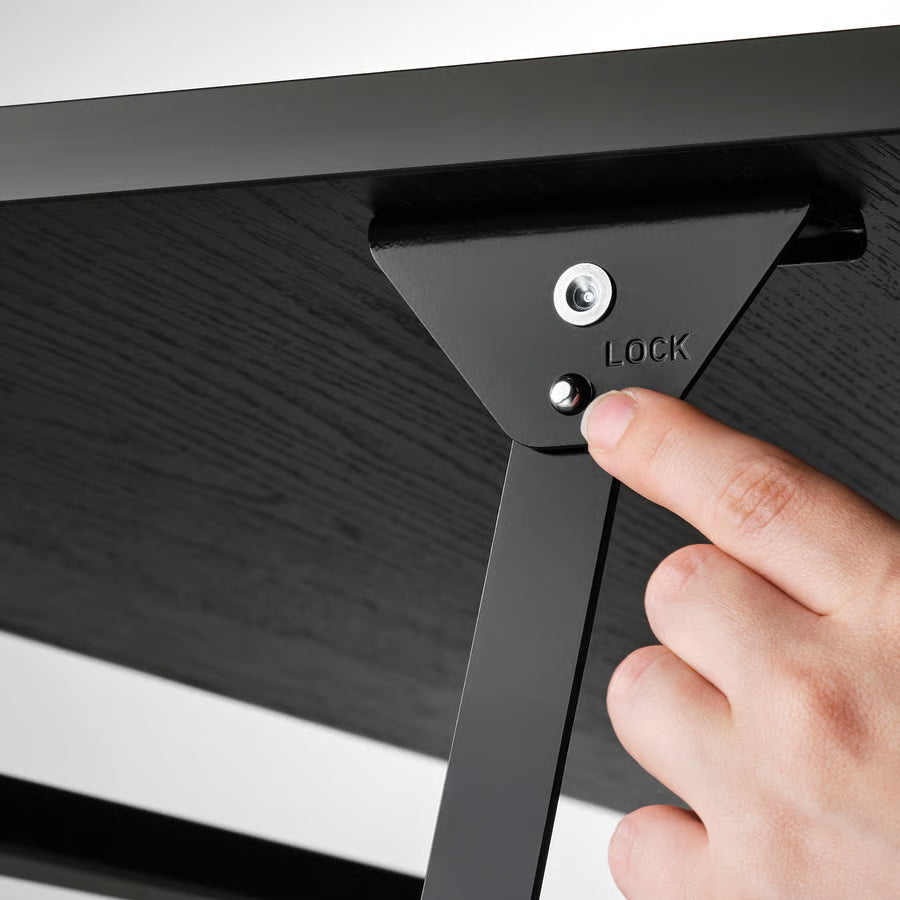 Adjustable Coffee Table, Black, 90 cm