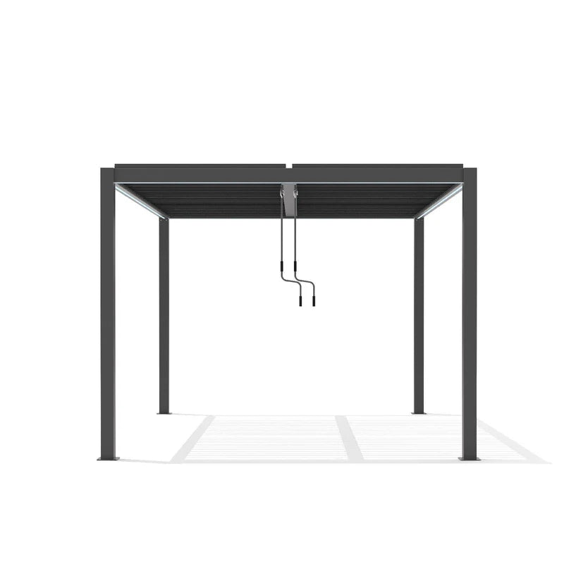 Outdoor Pergola & Screen with LED Light (300×400 cm)
