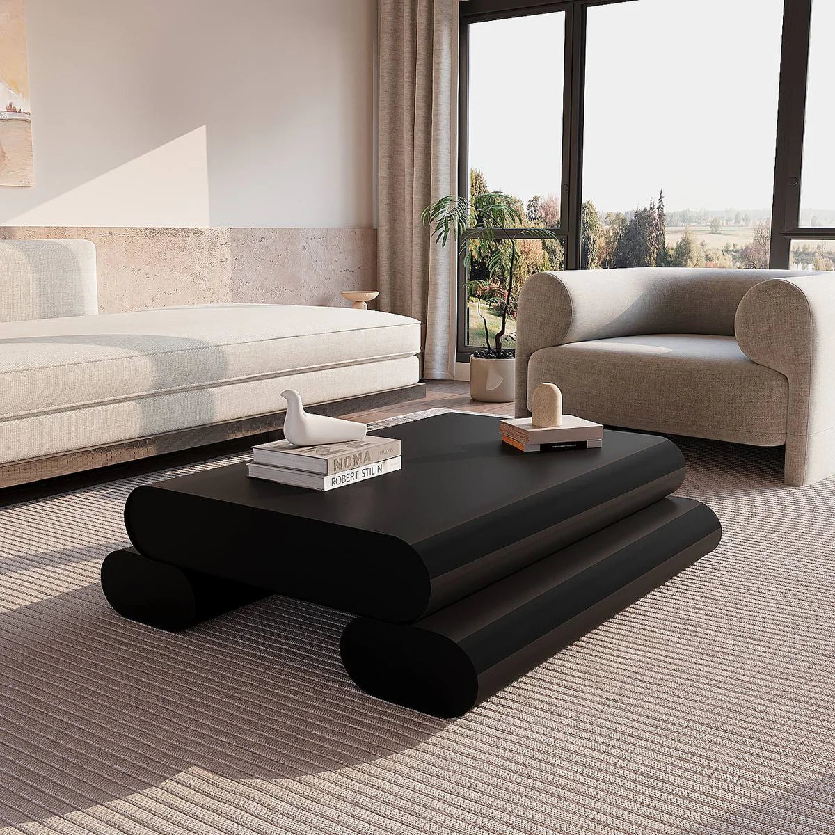 Valentina Coffee Table 100 W x 100 D x 35 H cm – Modern Design