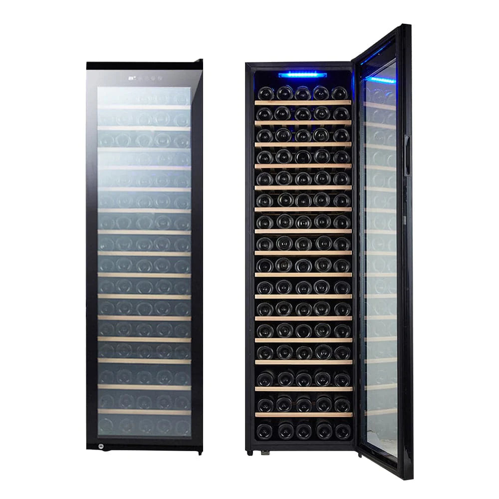 Premium 110-Bottle Wine Cooler: Precision Cooling, Compact Design, and Ultra-Quiet Operation