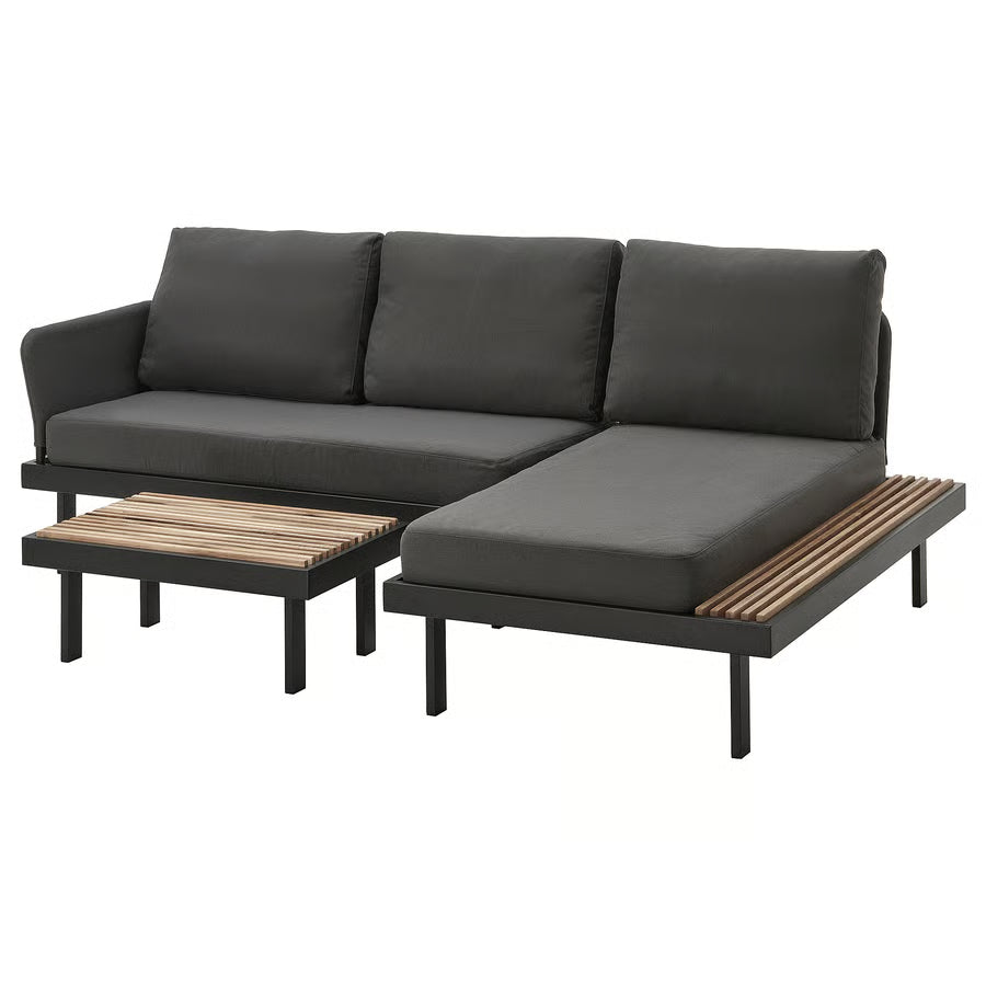 3-Seat Conversation Set, Outdoor Anthracite/Dark Grey