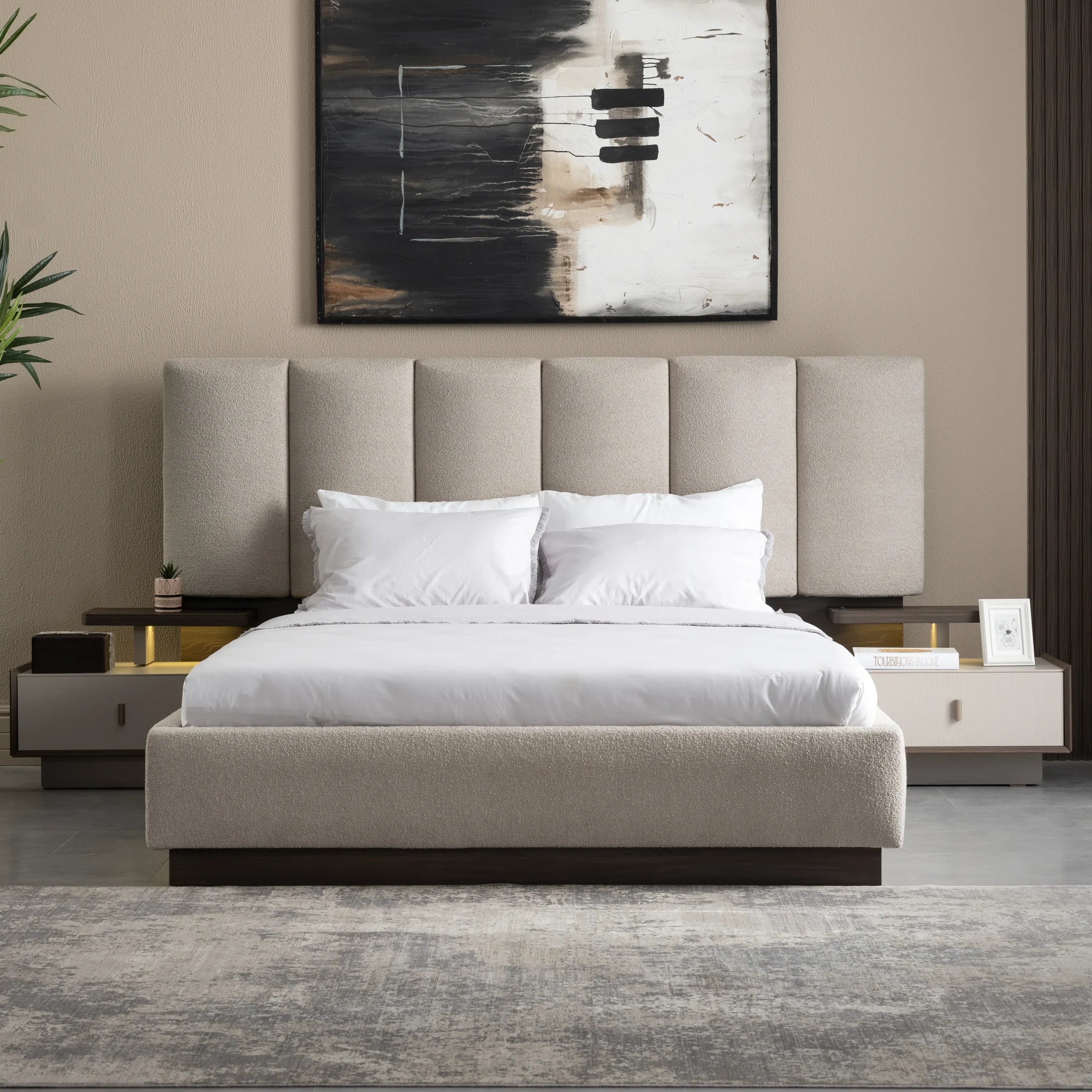 6 Pcs. King Bedroom Set (With Hydraulic Storage)