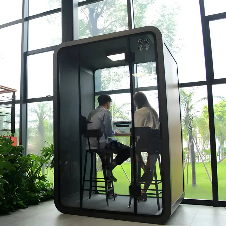 Duo Silence Booth, Soundproof Eco-friendly Protect Privacy, Office Soundproof Booth-GCC Home Center