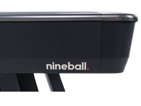 RASSON Wolf – 9ft Tournament Pool Table – Ball Return – Black/Silver Finish