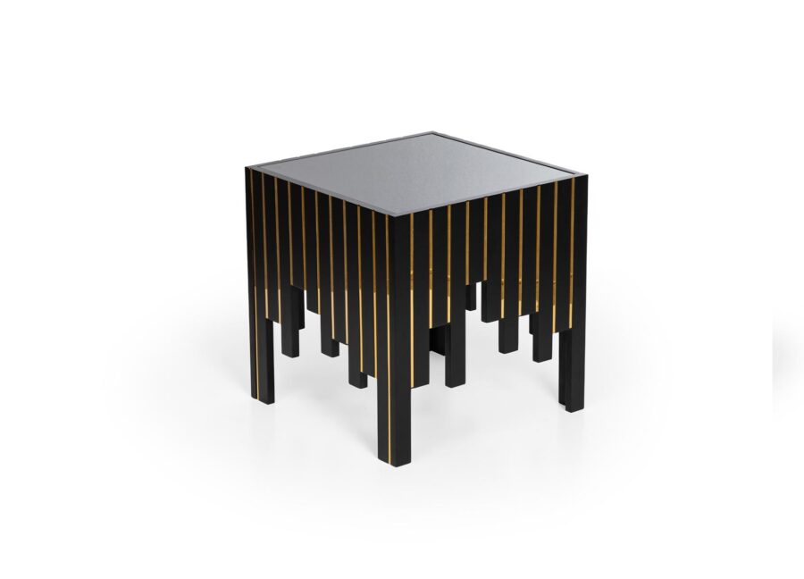 Modern Design Black Coffee Table - Black Gloss Finish