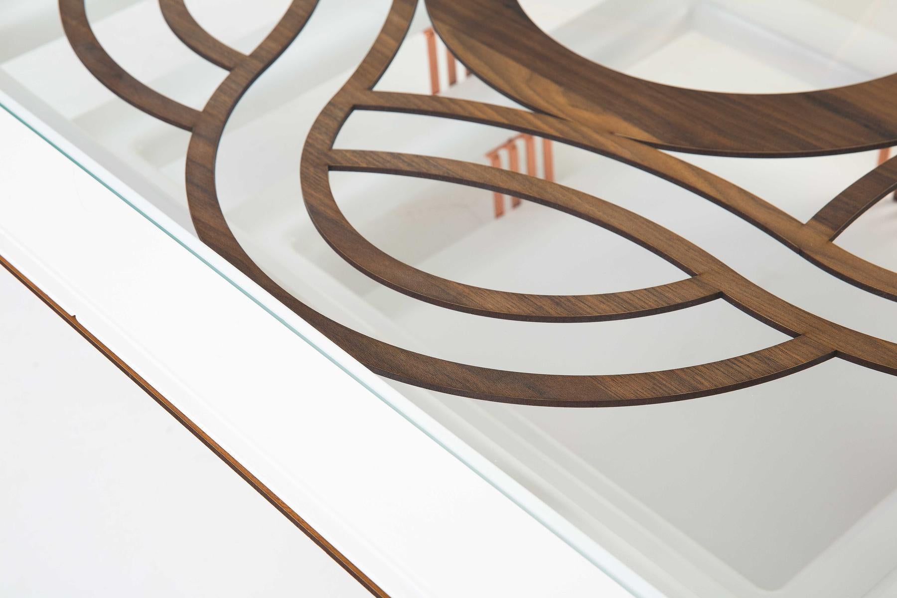 White Coffee Table With Tempered Glass Top