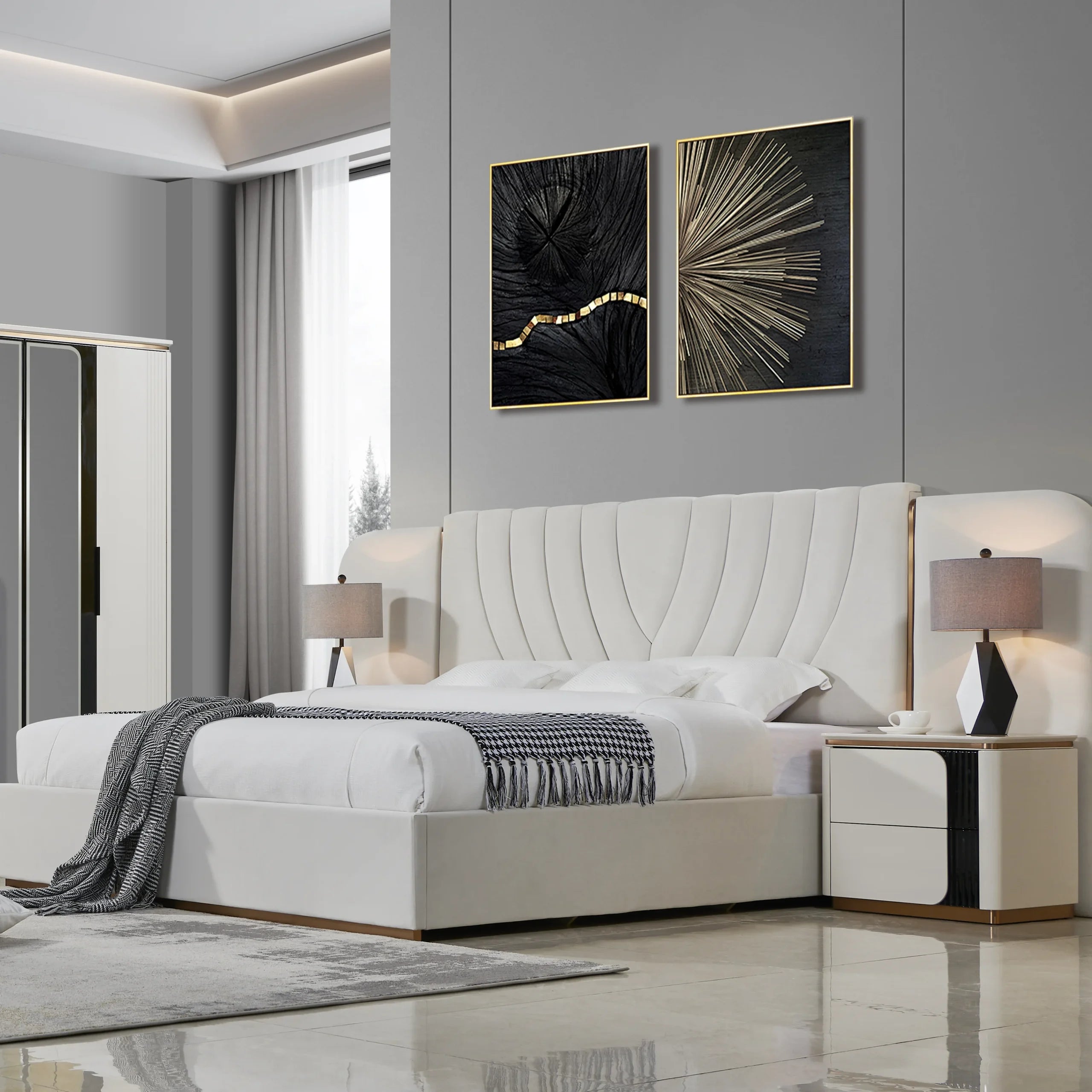 6 Pcs. King Bedroom Set