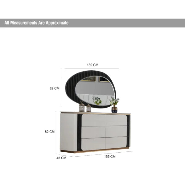 6 Pcs. King Bedroom Set